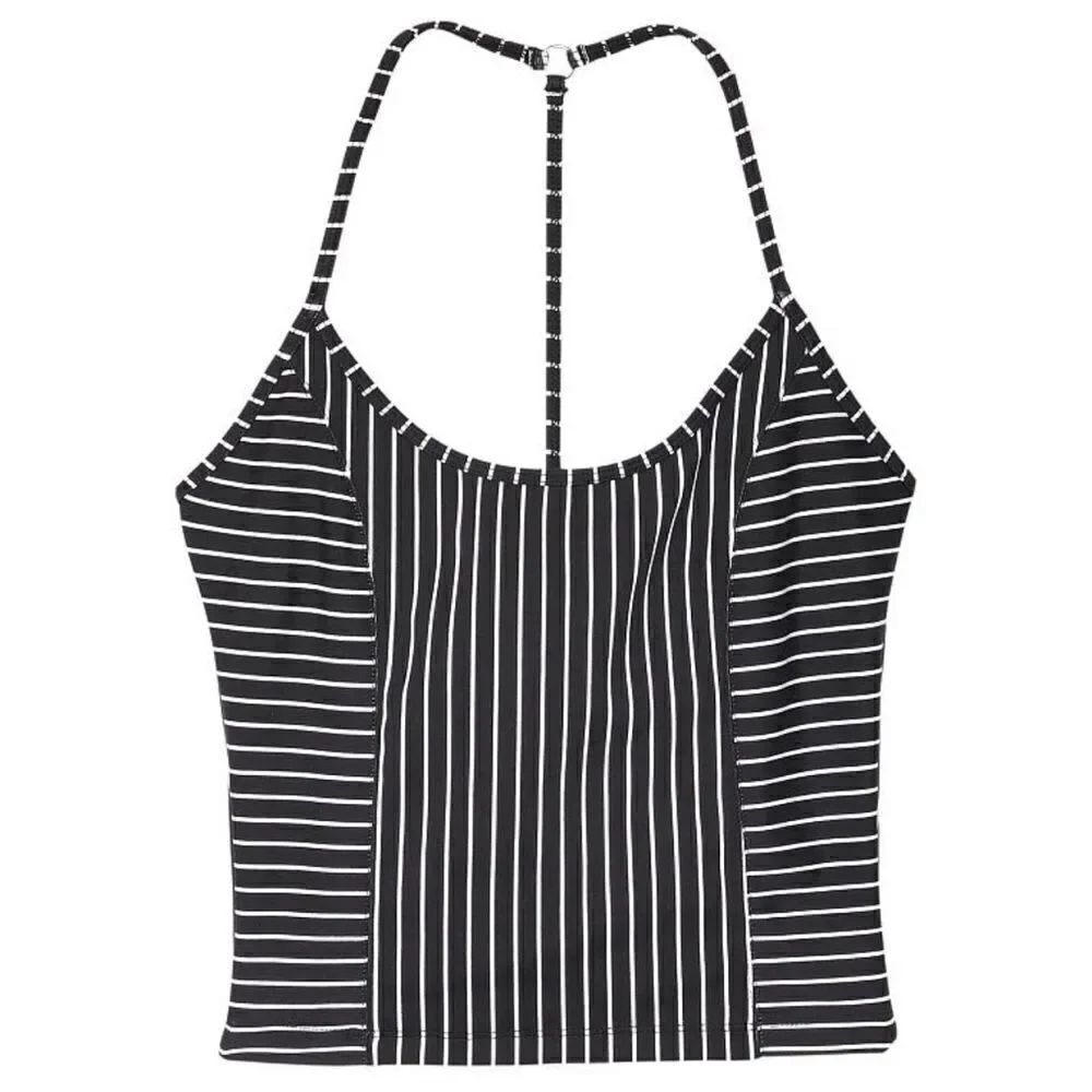 Victoria’s Secret PINK On Point Essential Tank top Racerback T back black stripe